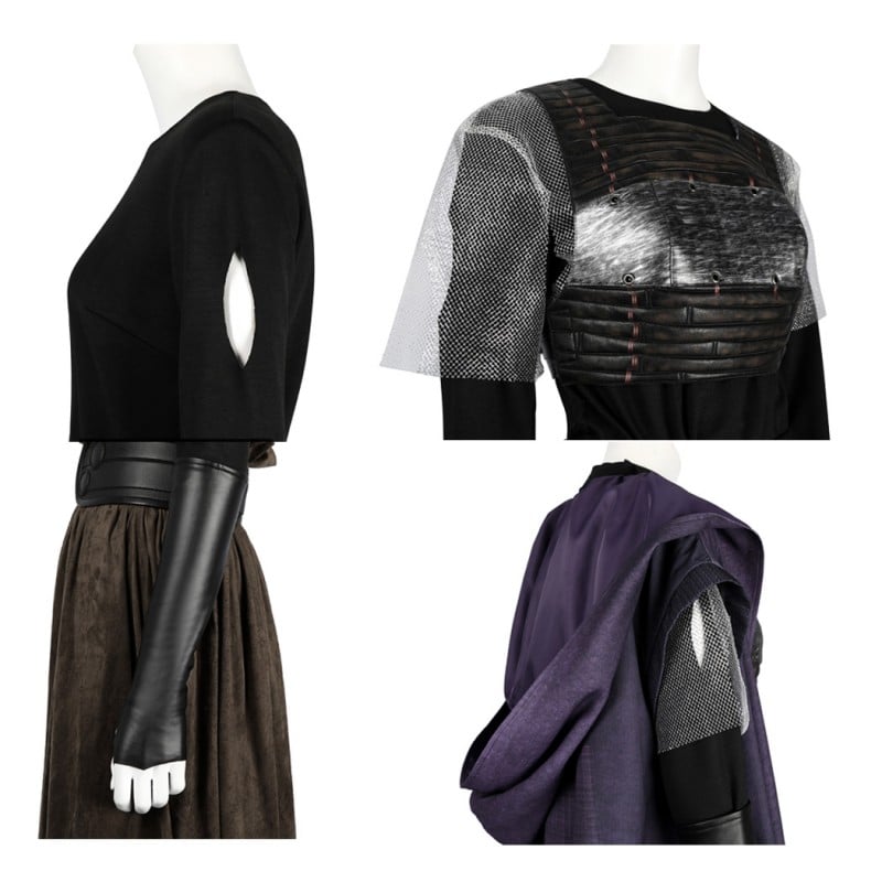 The Acolyte Mae Aniseya Costume Star Wars Cosplay Suit with Cloak