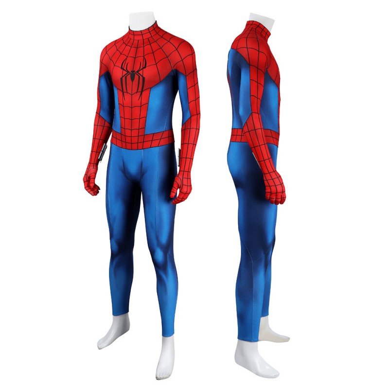 Spider-Man 4 Brand New Day Costume Peter Parker Halloween Cosplay Suit