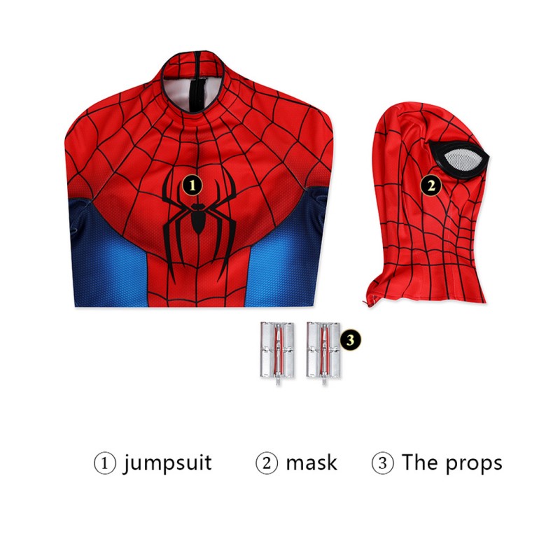 Spider-Man 4 Brand New Day Costume Peter Parker Halloween Cosplay Suit