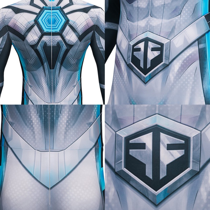 Marvel Rivals Spider-Man Jumpsuit Future Foundation Cosplay Costume Printed Suit