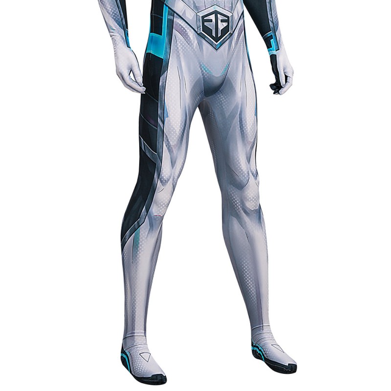 Marvel Rivals Spider-Man Jumpsuit Future Foundation Cosplay Costume Printed Suit