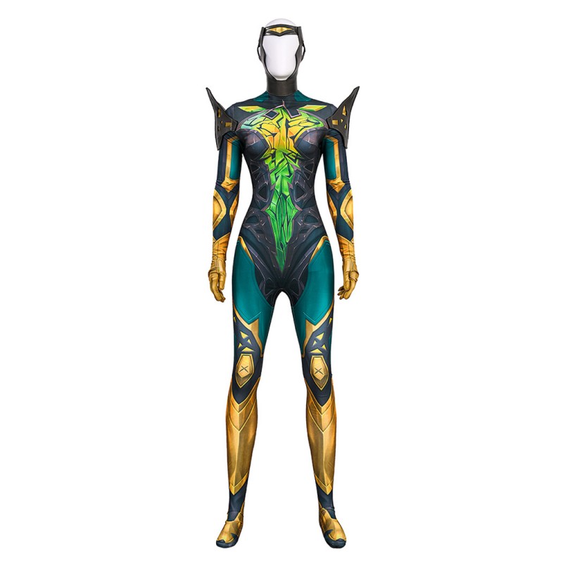 Marvel Rivals Phoenix Jumpsuit Jean Grey Cosplay Costume Printed Suit