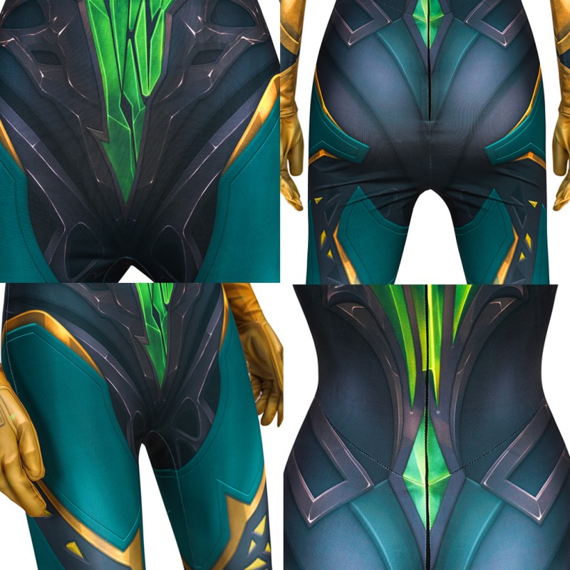 Marvel Rivals Phoenix Jumpsuit Jean Grey Cosplay Costume Printed Suit