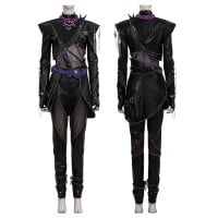Kpop Rumi Cosplay Costume Black Leather Jacket Women Halloween Suit