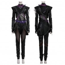 Kpop Rumi Cosplay Costume Black Leather Jacket Women Halloween Suit