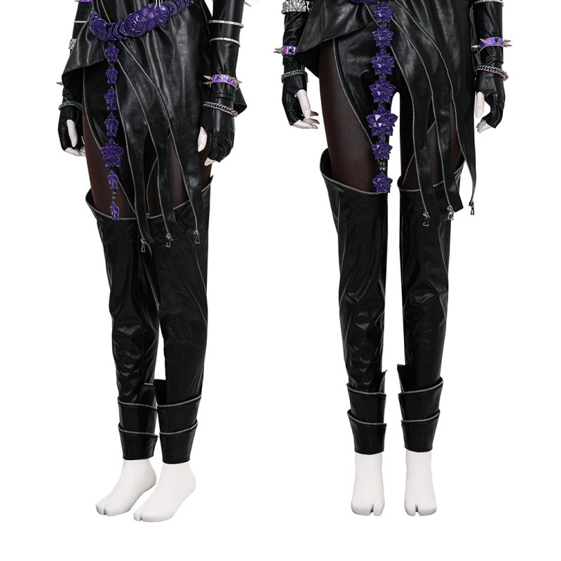 Kpop Mira Cosplay Costume Leather Jacket Women Halloween Suit