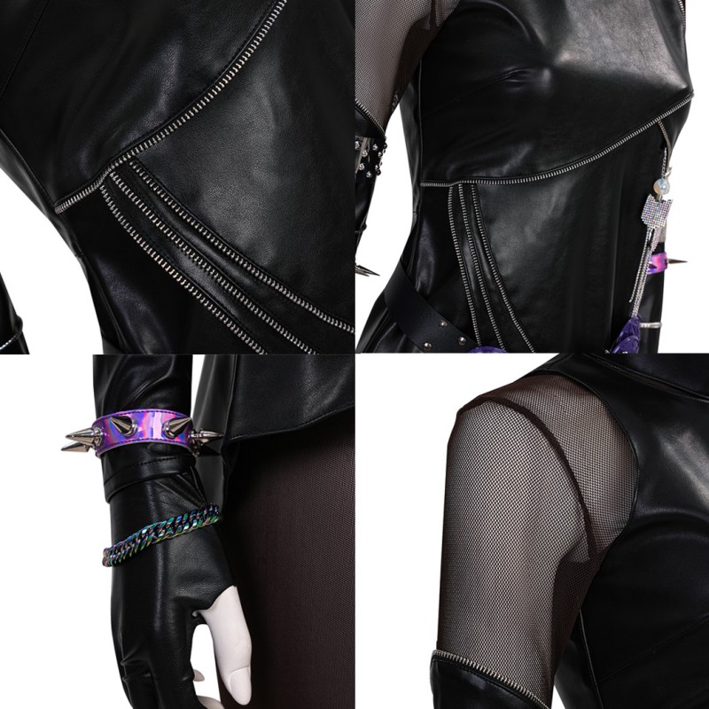 Kpop Mira Cosplay Costume Leather Jacket Women Halloween Suit