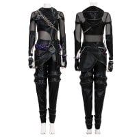 Kpop Zoey Cosplay Costume Black Leather Jacket Women Halloween Suit