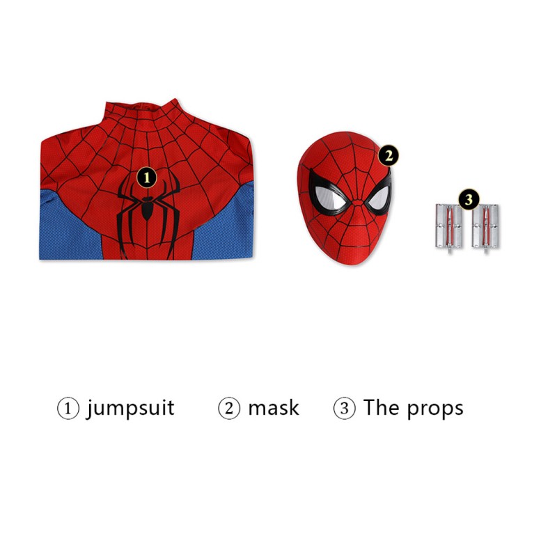 Spider-Man Brand New Day Cosplay Costume Peter Parker Deluxe Suit with Launcher