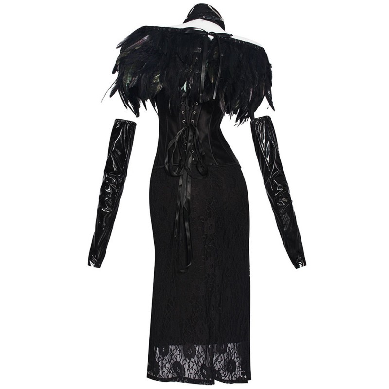 Padmé Amidala Costume Star Wars Cosplay Suit Women Black Dress Outfit