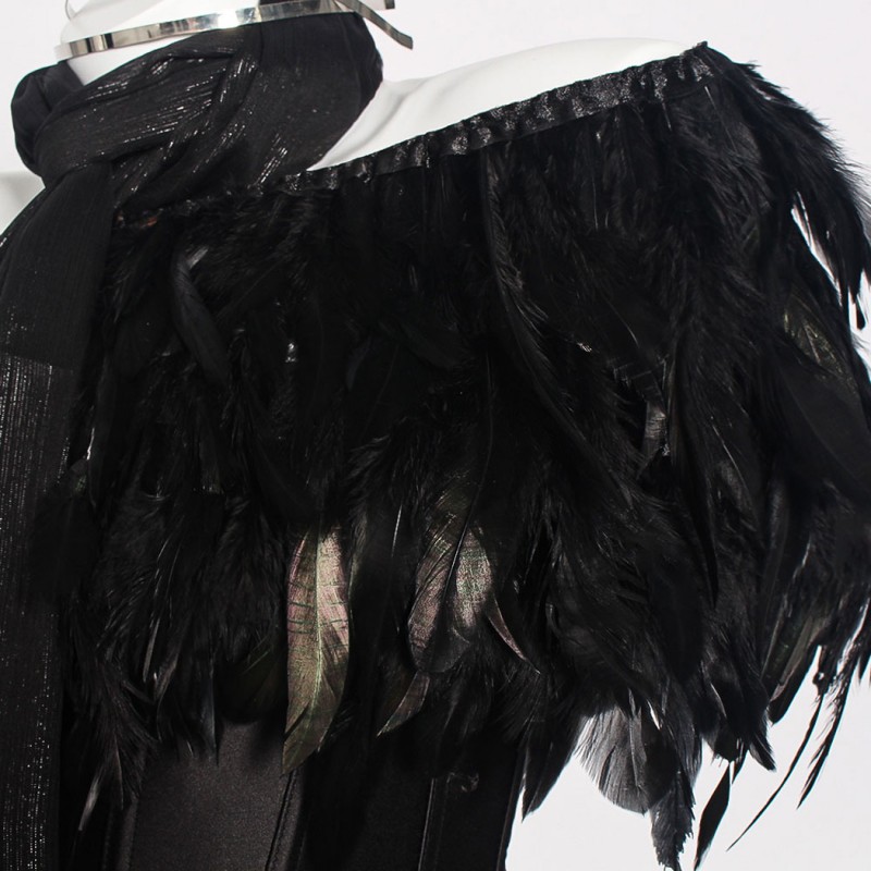 Padmé Amidala Costume Star Wars Cosplay Suit Women Black Dress Outfit