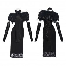 Padmé Amidala Costume Star Wars Cosplay Suit Women Black Dress Outfit