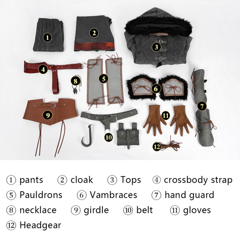 The Witcher IV Ciri Halloween Costume Female Cosplay Suit