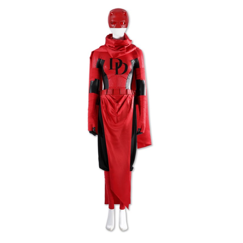 Elektra Natchios Red Costume Daredevil Women Halloween Cosplay Suit