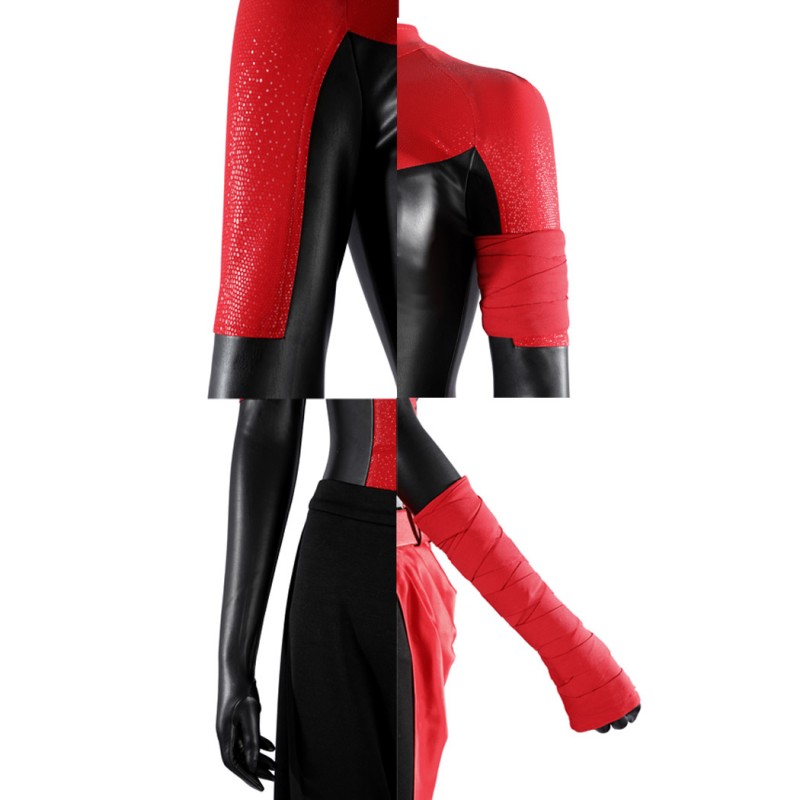 Elektra Natchios Red Costume Daredevil Women Halloween Cosplay Suit