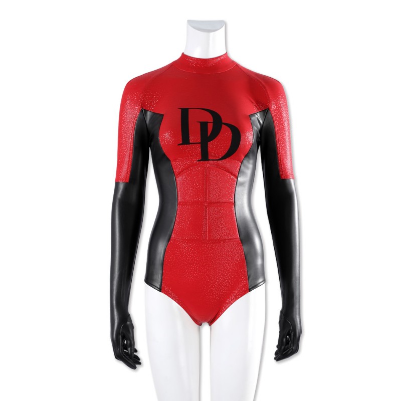 Elektra Natchios Red Costume Daredevil Women Halloween Cosplay Suit