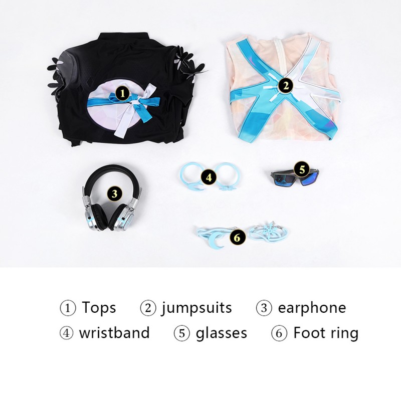 Marvel Rivals Luna Snow Jumpsuit Women Swimsuit Halloween Cosplay Costume