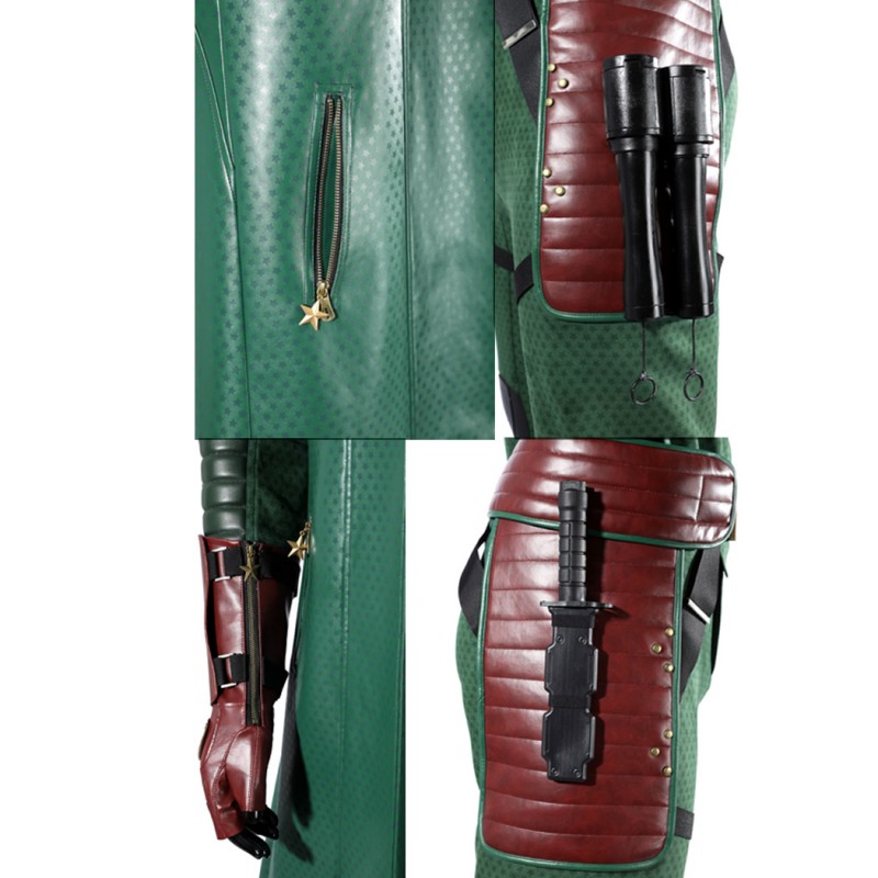 Vought Rising Soldier Boy Costume The Boy Green Leather Cosplay Suit
