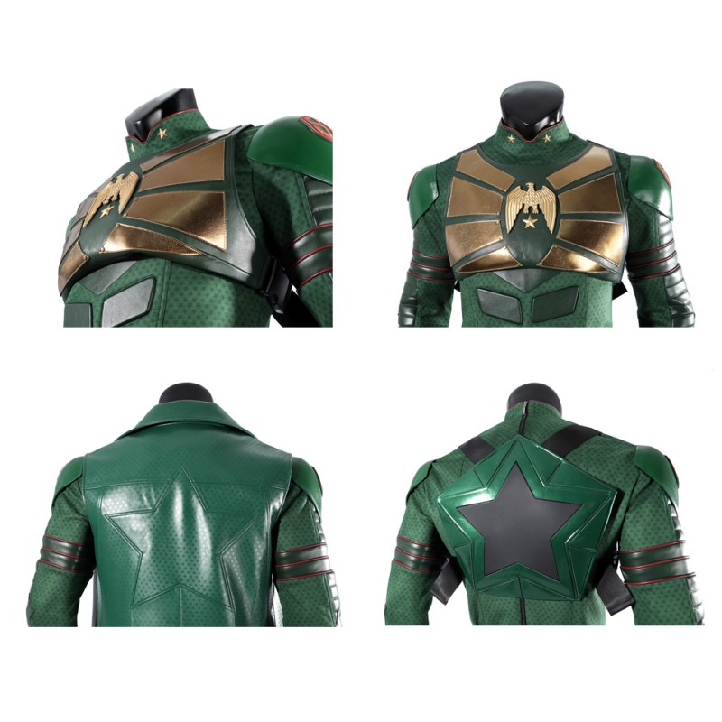 Vought Rising Soldier Boy Costume The Boy Green Leather Cosplay Suit