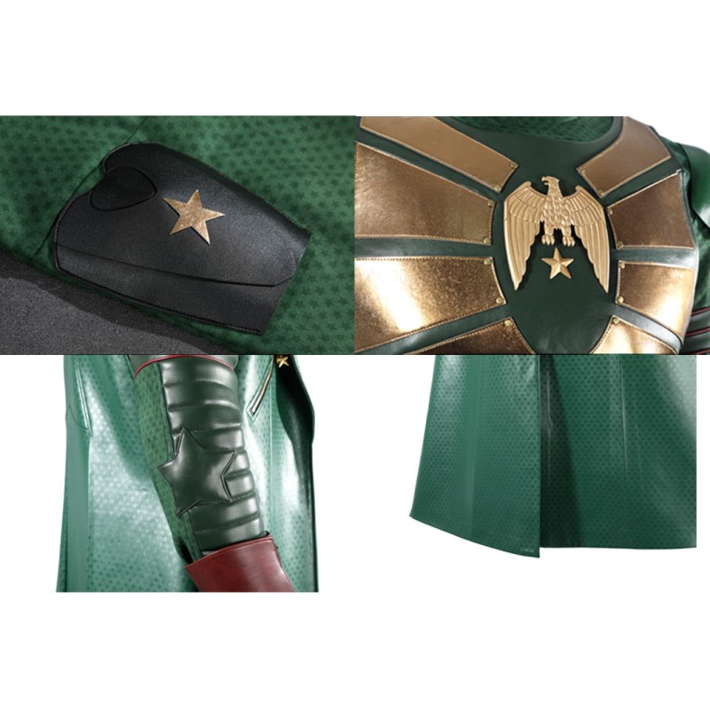 Vought Rising Soldier Boy Costume The Boy Green Leather Cosplay Suit