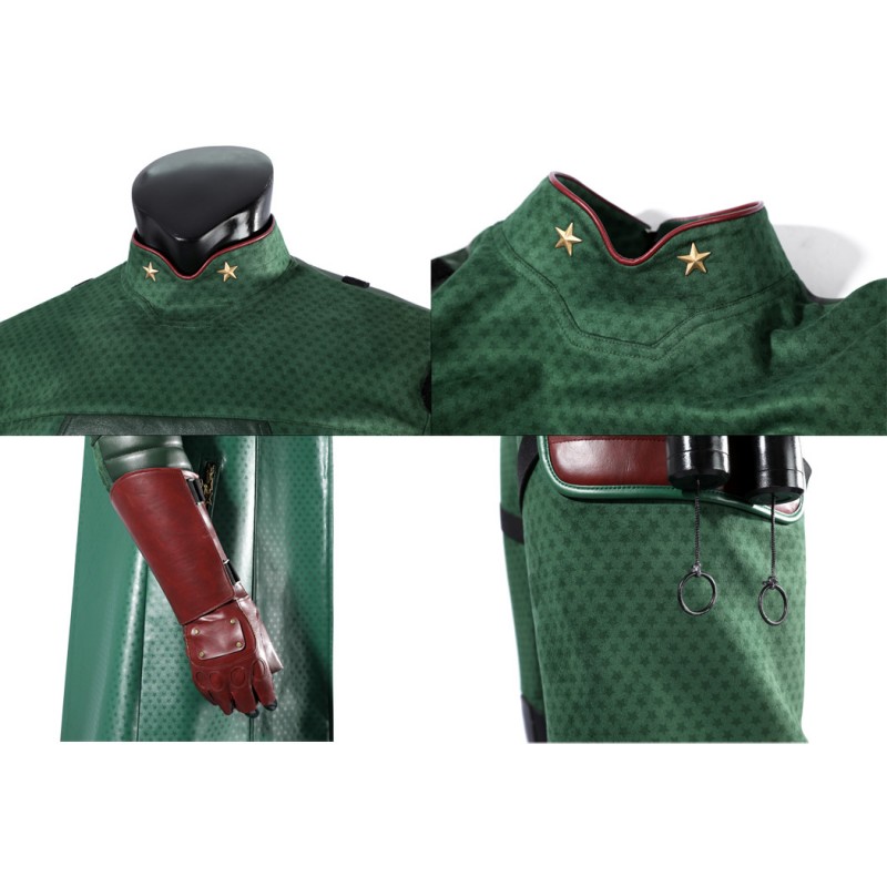 Vought Rising Soldier Boy Costume The Boy Green Leather Cosplay Suit