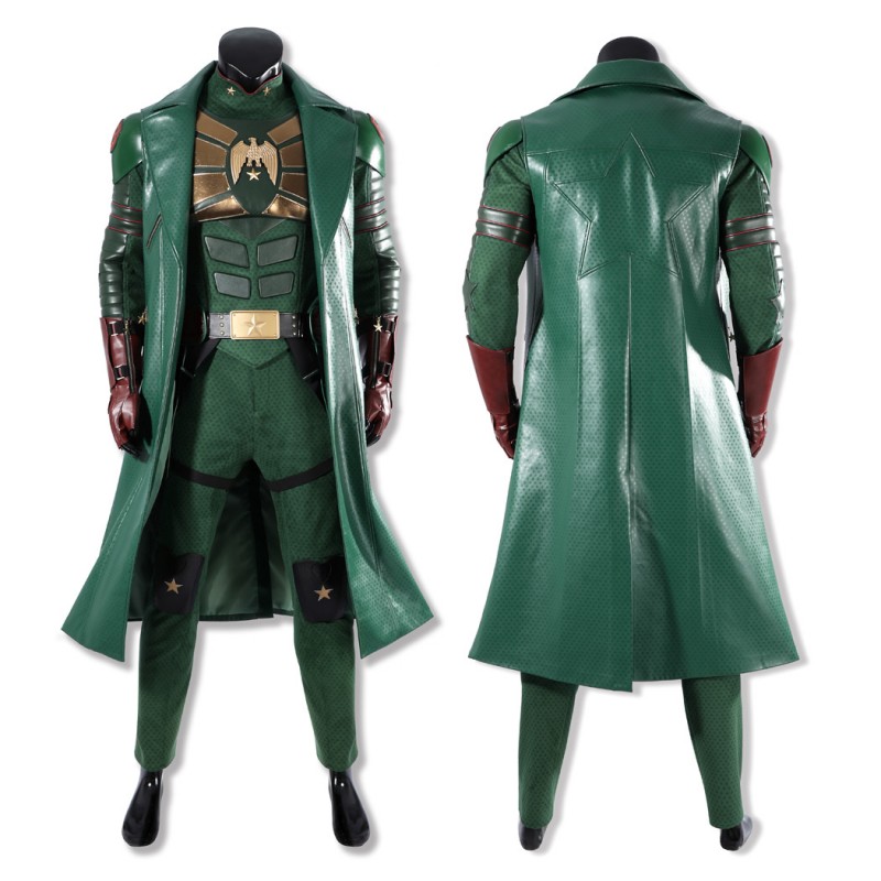 Vought Rising Soldier Boy Costume The Boy Green Leather Cosplay Suit
