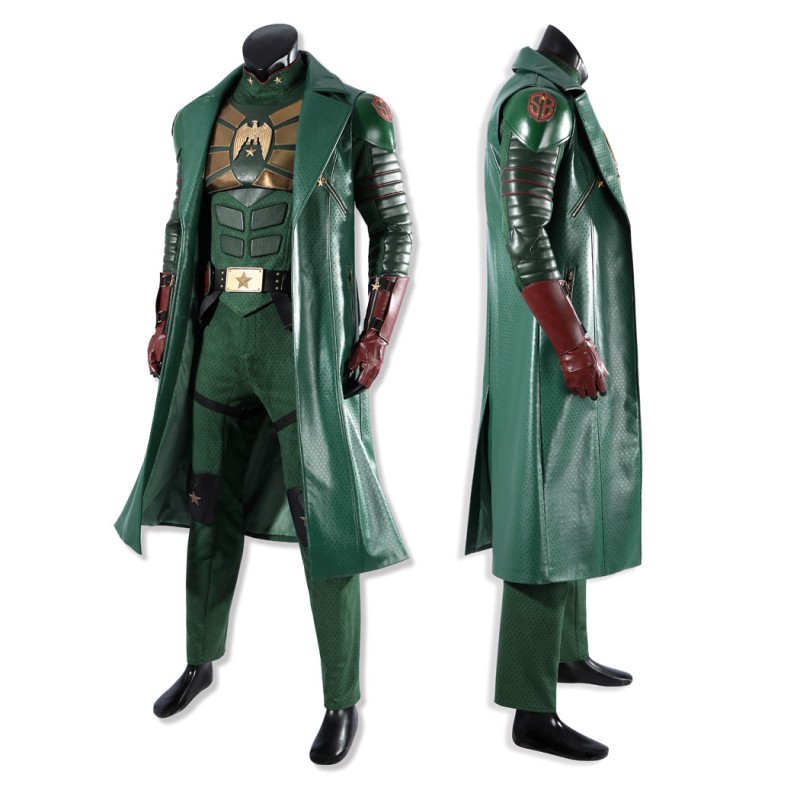 Vought Rising Soldier Boy Costume The Boy Green Leather Cosplay Suit