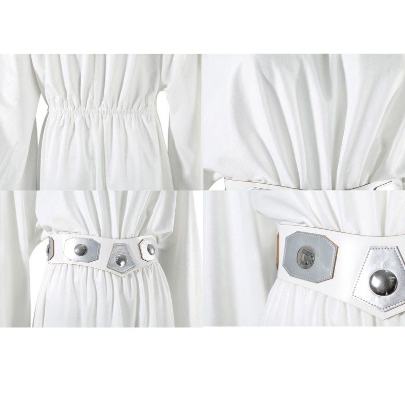 Princess Leia White Costume Star Wars Episode IV A New Hope Cosplay Suit