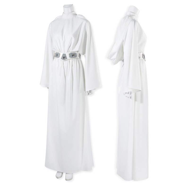 Princess Leia White Costume Star Wars Episode IV A New Hope Cosplay Suit