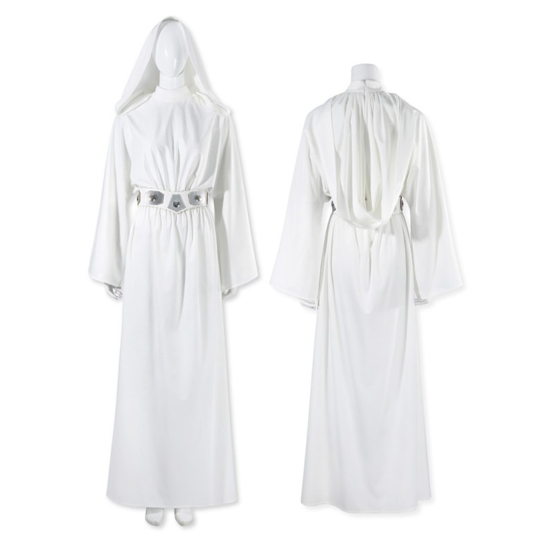 Princess Leia White Costume Star Wars Episode IV A New Hope Cosplay Suit