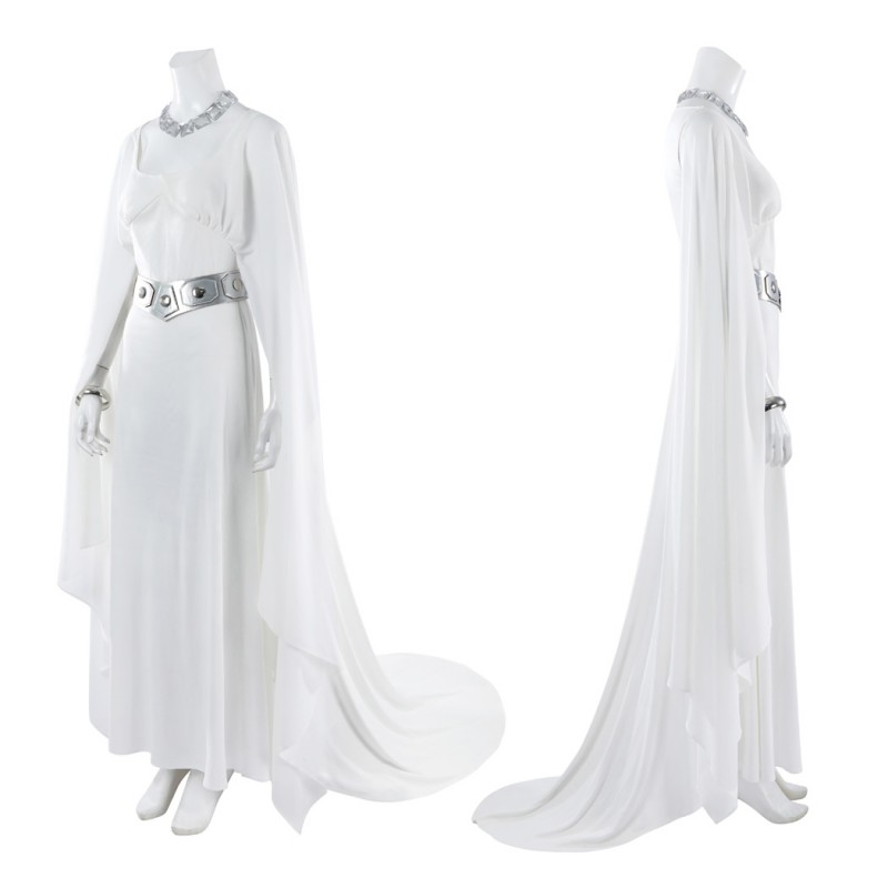 Princess Leia Costume Star Wars Episode IV A New Hop Cosplay Suit White Dress Outfit