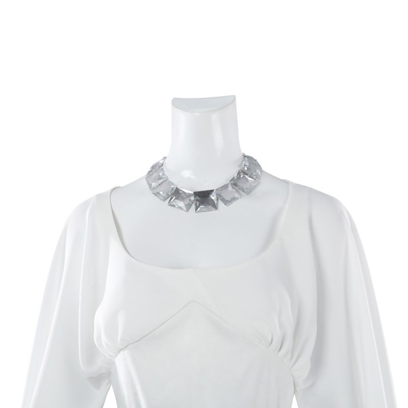 Princess Leia Costume Star Wars Episode IV A New Hop Cosplay Suit White Dress Outfit