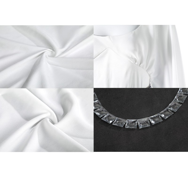 Princess Leia Costume Star Wars Episode IV A New Hop Cosplay Suit White Dress Outfit