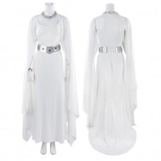 Princess Leia Costume Star Wars Episode IV A New Hop Cosplay Suit White Dress Outfit