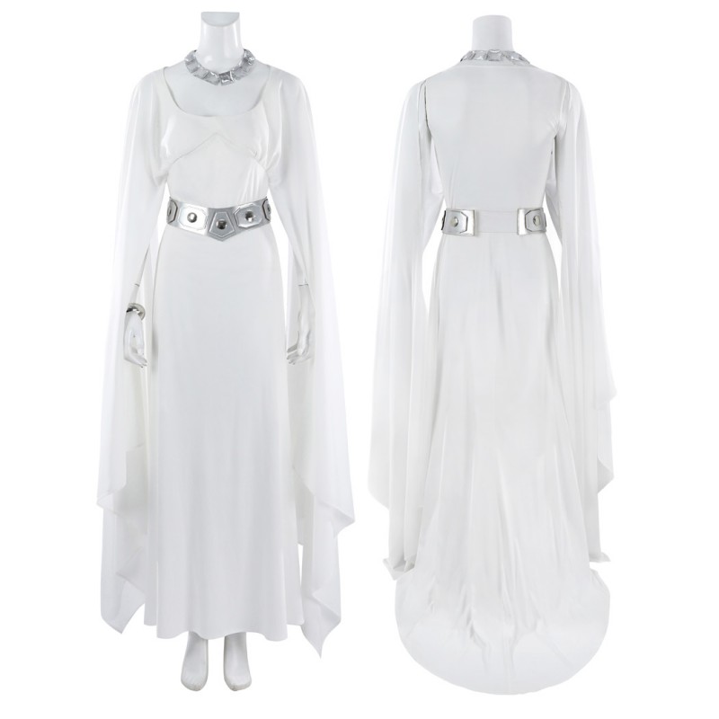 Princess Leia Costume Star Wars Episode IV A New Hop Cosplay Suit White Dress Outfit