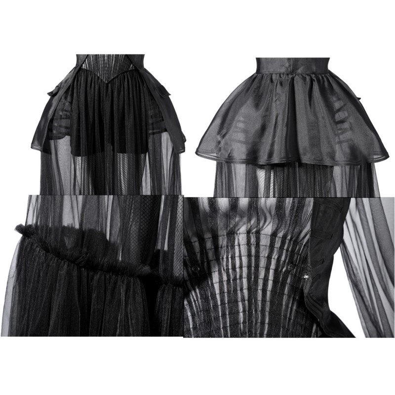 Addams Black Dress Suit Jenna Ortega Cosplay Costume Women Evening Gown