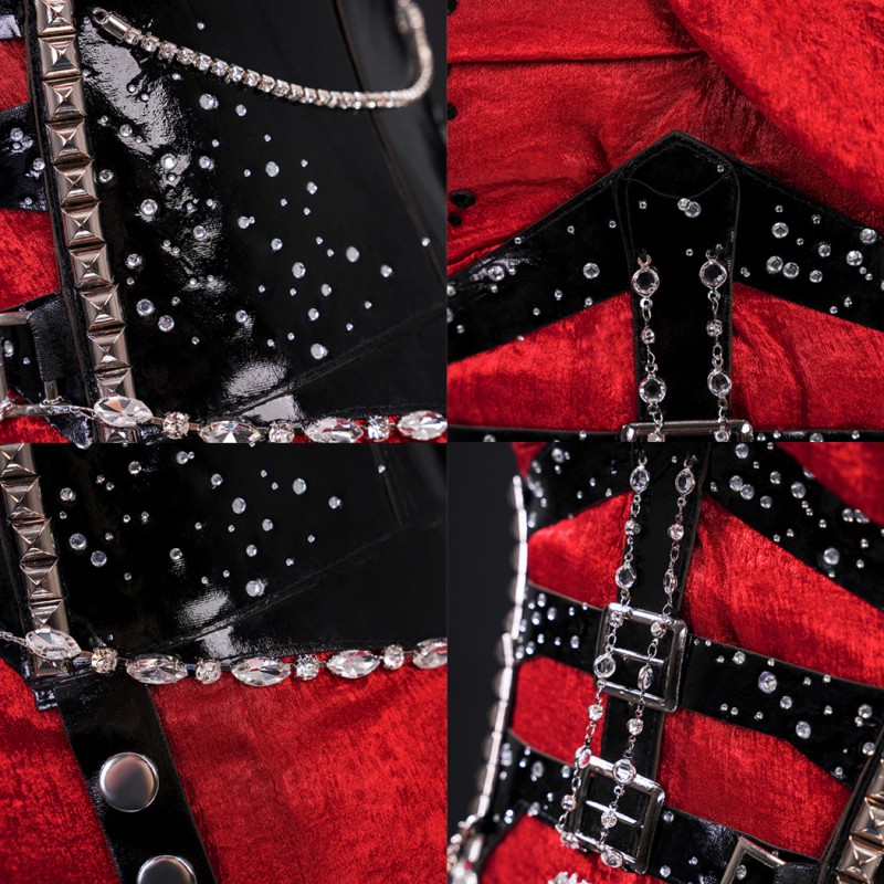 Love and Deepspace Cosplay Costume Women Red Dress Suit