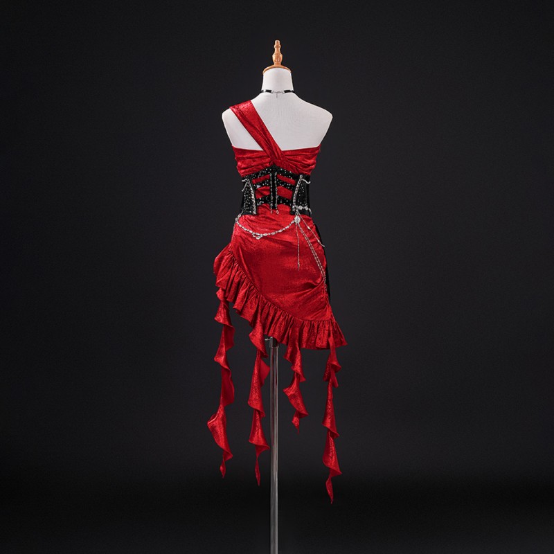 Love and Deepspace Cosplay Costume Women Red Dress Suit