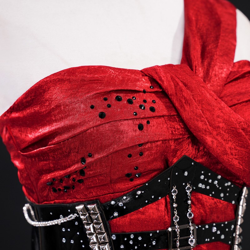 Love and Deepspace Cosplay Costume Women Red Dress Suit