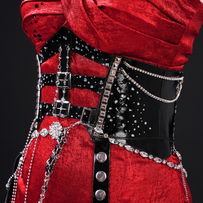 Love and Deepspace Cosplay Costume Women Red Dress Suit