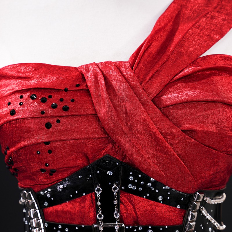 Love and Deepspace Cosplay Costume Women Red Dress Suit