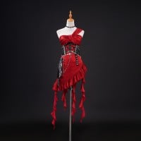 Love and Deepspace Cosplay Costume Women Red Dress Suit