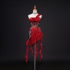 Love and Deepspace Cosplay Costume Women Red Dress Suit
