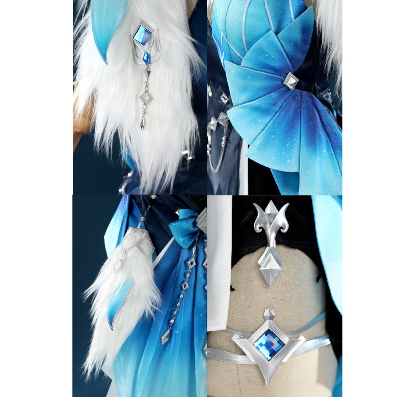 Genshin Impact Suit Tranquil Banquet Yelan Cosplay Costume