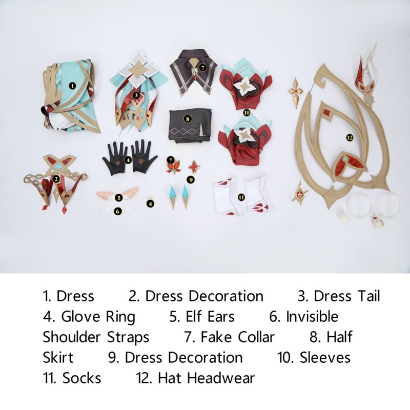 Genshin Impact Alice Cosplay Costume Game Women Halloween Suit