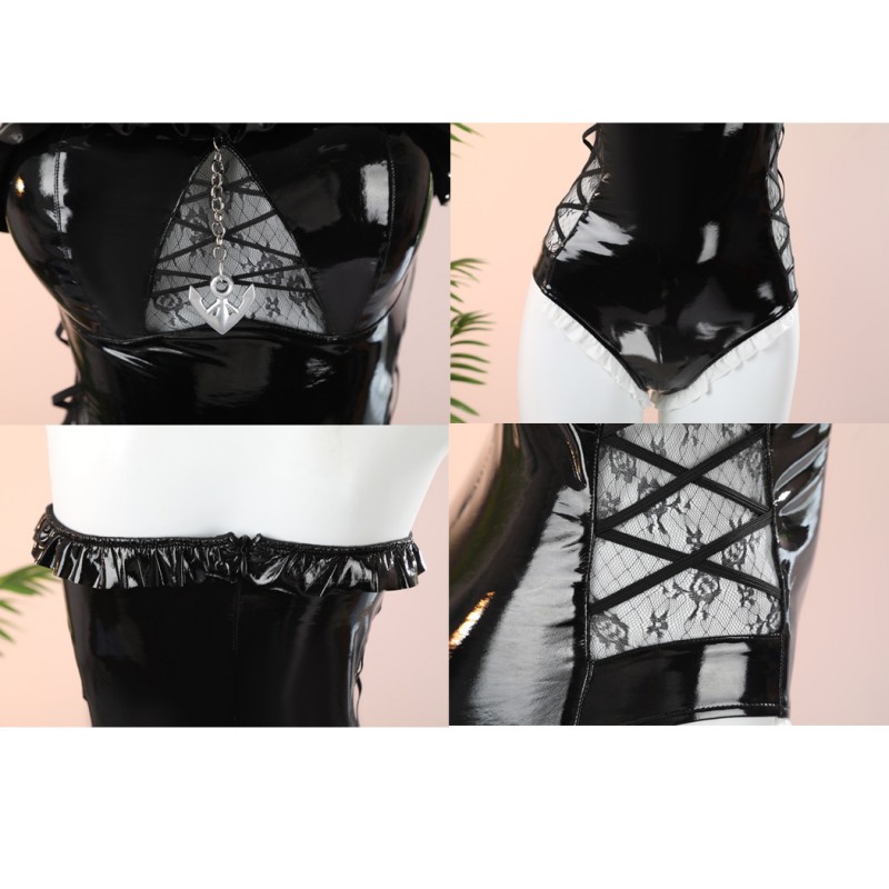 Azur Lane Formidable Cosplay Costume Game Suit Black Swimsuit