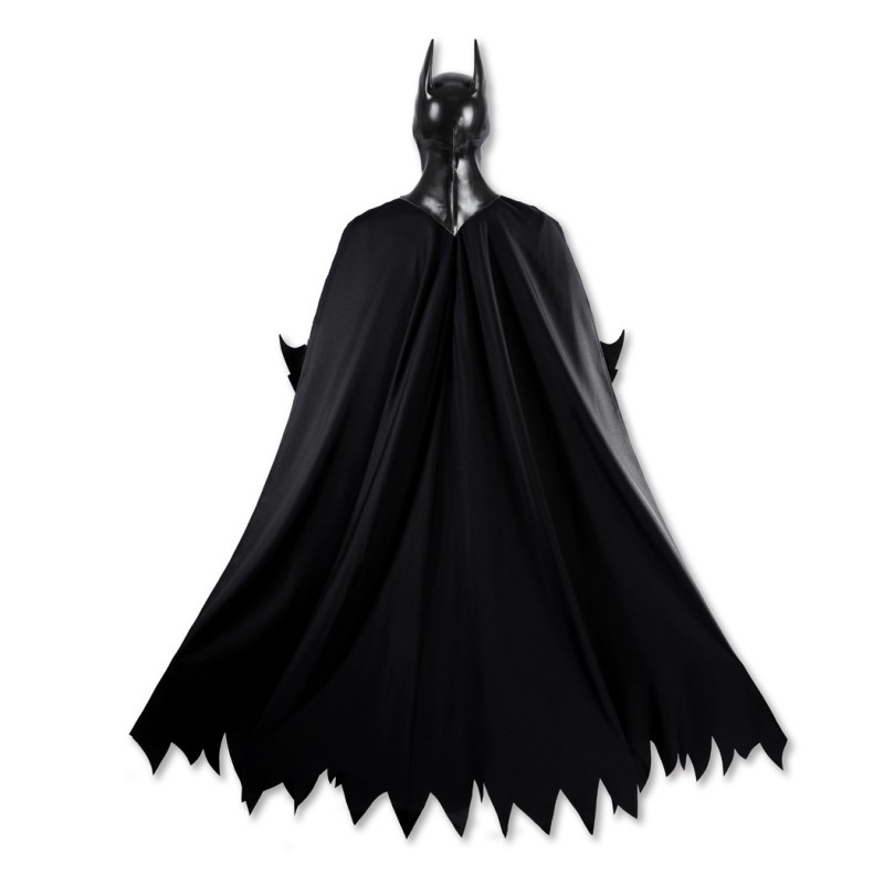 Bruce Thomas Wayne Black Jumpsuit Bat Forever Cosplay Costume Polyester Printed Suit