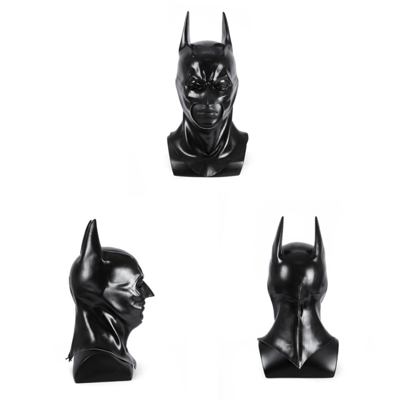 Bruce Thomas Wayne Black Jumpsuit Bat Forever Cosplay Costume Polyester Printed Suit