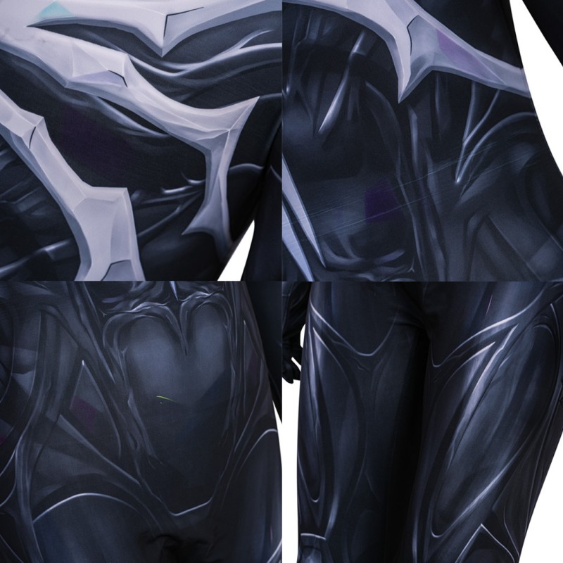 Spider-Man Black Jumpsuit Marvel Rivals Cosplay Costume Printed Suit