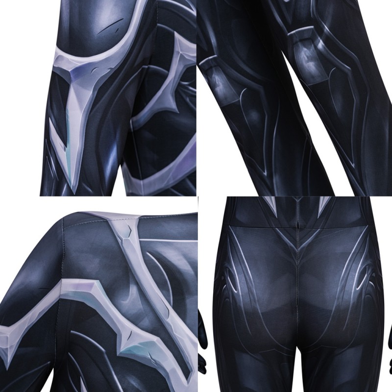 Spider-Man Black Jumpsuit Marvel Rivals Cosplay Costume Printed Suit